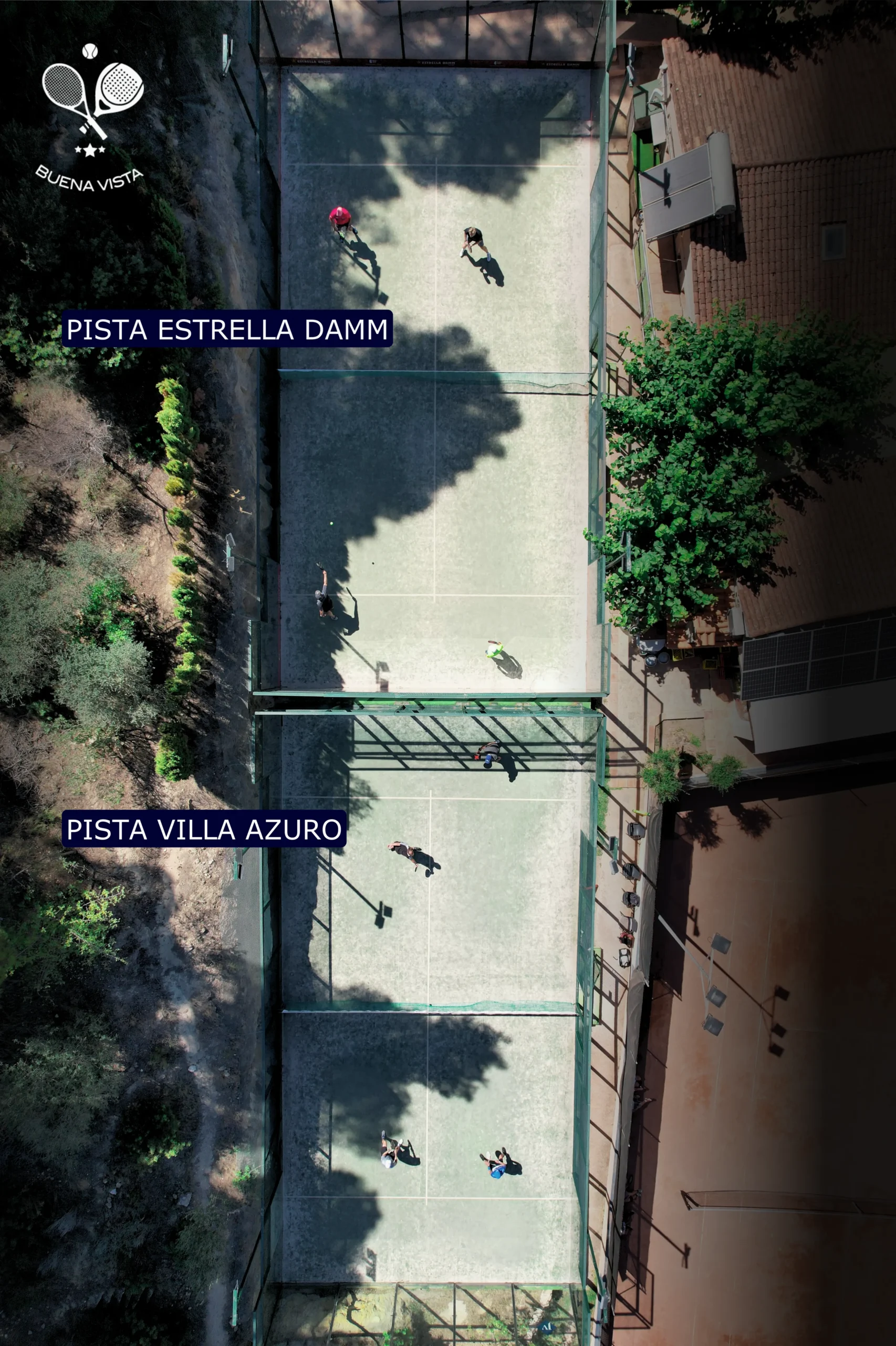 Outdoor padel court
